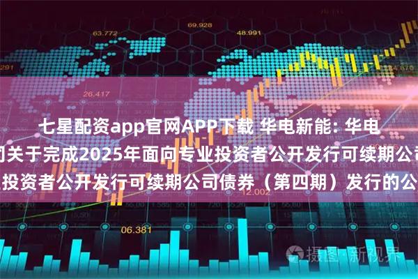七星配资app官网APP下载 华电新能: 华电新能源集团股份有限公司关于完成2025年面向专业投资者公开发行可续期公司债券（第四期）发行的公告
